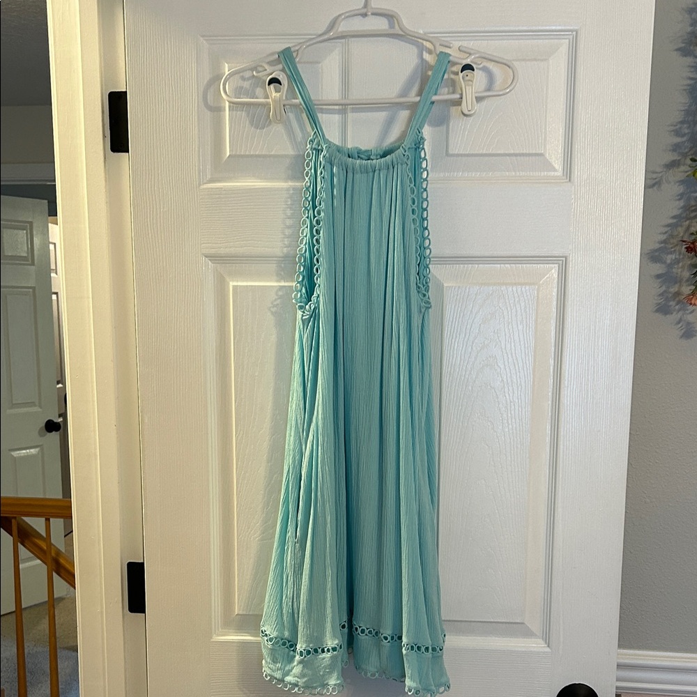 La Blanca illusion crinkle cover up dress